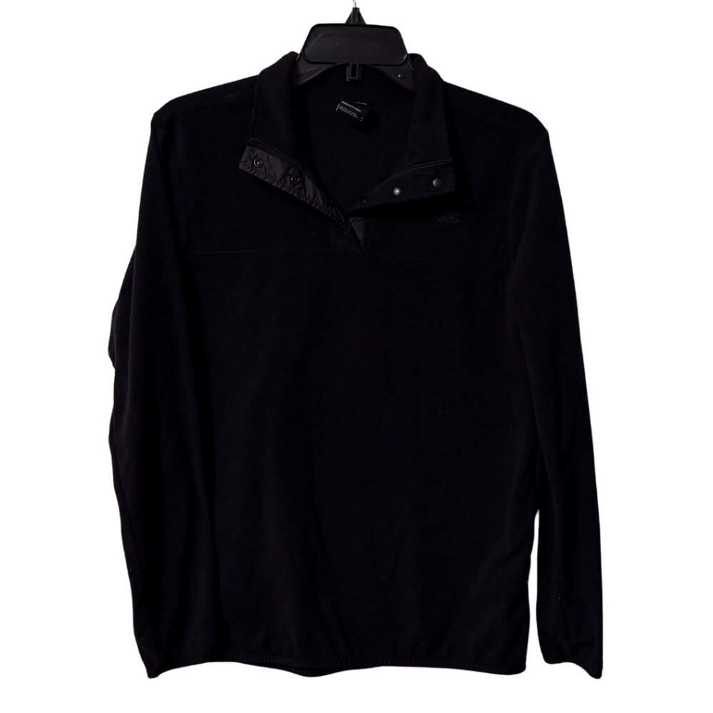 The North Face Women' TKA Glacier Snap-Neck Fleece Pullover | Black | Medium